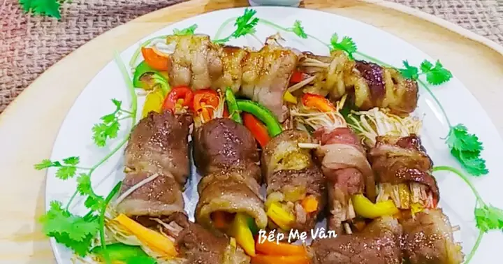 Cách Làm Thịt Ba Chỉ Cuộn Rau Củ Nướng Thơm Ngon, Chuẩn Vị Nhà Hàng