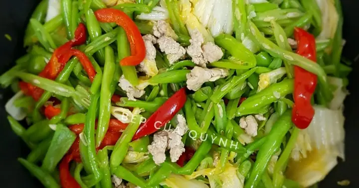 Cách Xào Đậu Cove Với Thịt Ngon, Mềm Và Không Bị Ra Nước