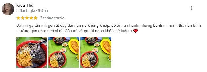 Bàn ăn với tô mì gà tần và các món ăn kèm