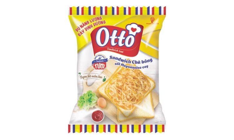 Bánh mì sandwich ăn liền Otto đa dạng, mềm mịn và dễ ăn