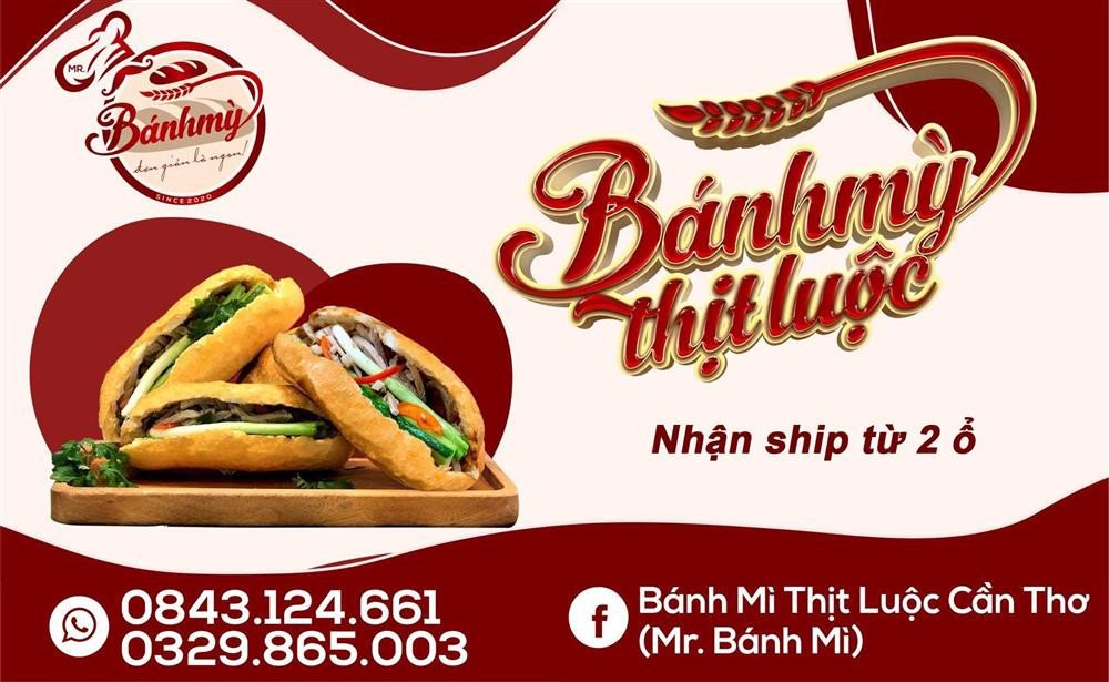 Bánh mì thịt luộc với nước sốt đặc trưng