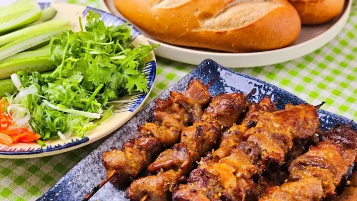 Review Công Thức Bánh Mì Thịt Xiên Nướng Nước Cốt Dừa: Đậm Vị, Thơm Ngon Chuẩn Vị