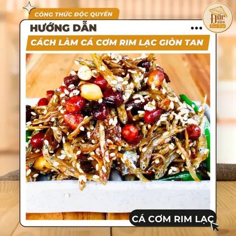 Cá cơm khô rim lạc hấp dẫn