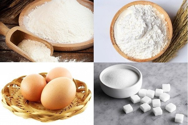 cách làm bánh tai yến - nguyên liệu chuẩn bị cho công thức bột gạo nếp