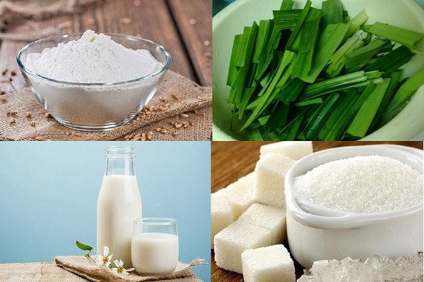cách làm bánh tai yến - nguyên liệu làm bánh lá dứa