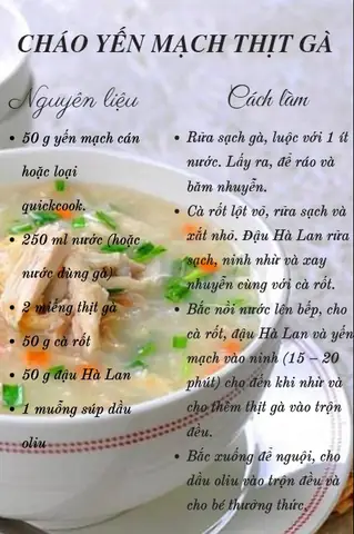 Cách Nấu Cháo Yến Mạch Tăng Cân Cho Bé Theo Từng Tháng Tuổi