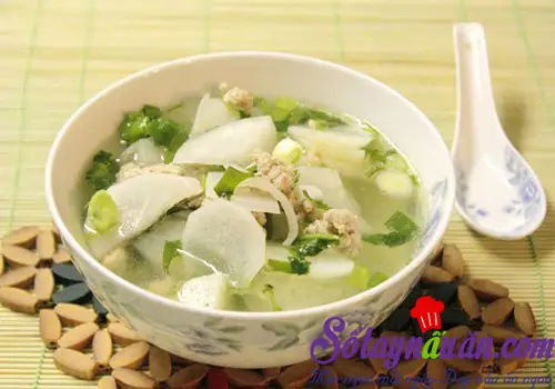 Cách Nấu Canh Củ Cải Trắng Với Thịt Ngon Ngọt Thanh
