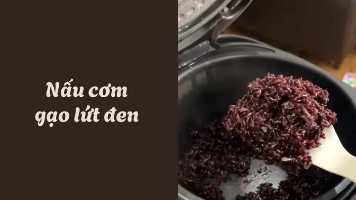 Cách Nấu Cơm Gạo Tím Than Dẻo Thơm Bằng Nồi Cơm Điện