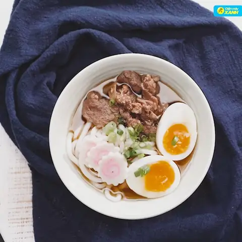Cách Nấu Mì Udon Bò Trứng Chuẩn Vị Nhật Bản Tại Nhà