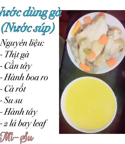 Cách Nấu Nước Dùng Gà Cho Bé