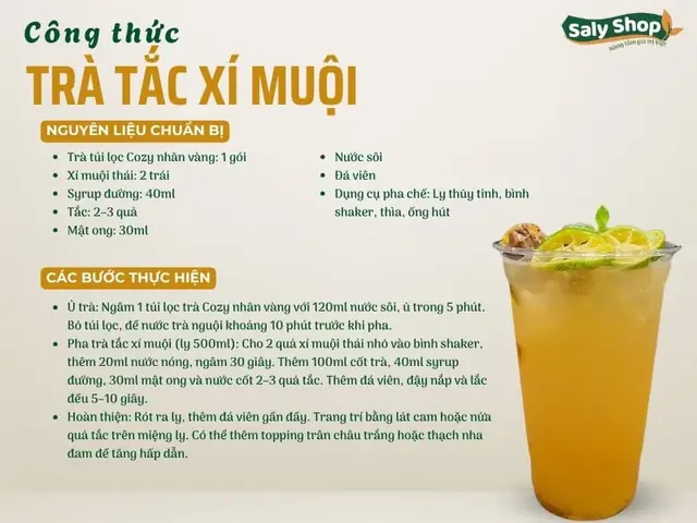 Cách Nấu Trà Tắc Xí Muội Chuẩn Vị Tại Nhà