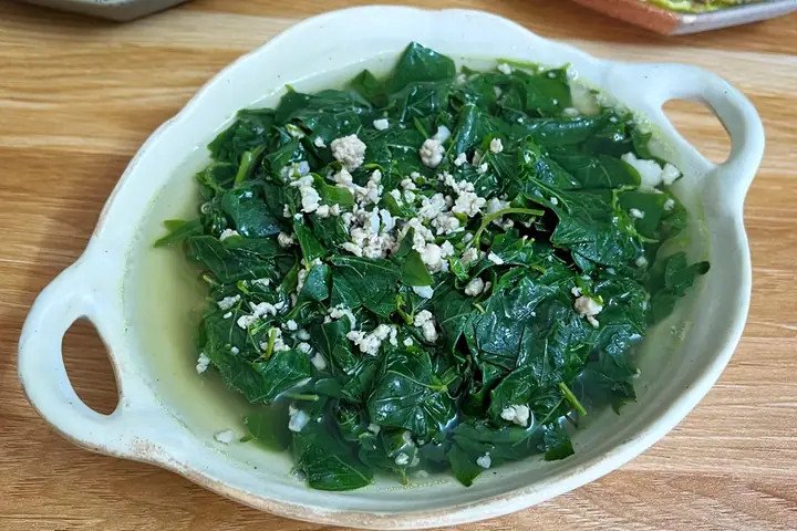 Canh cà chua thịt băm trứng gà