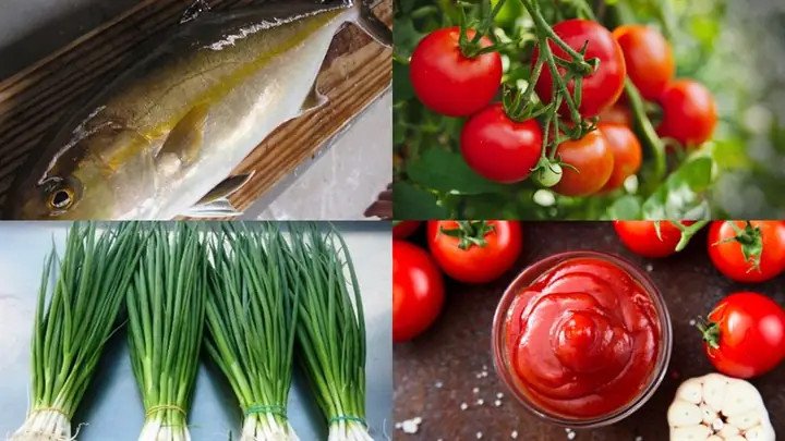 Cảnh cá kho cà chua trong nồi đất