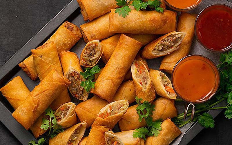 Chả giò tôm thịt khoai môn