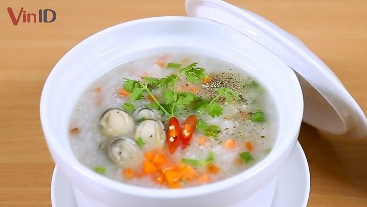 Cháo chay nấm thơm ngon