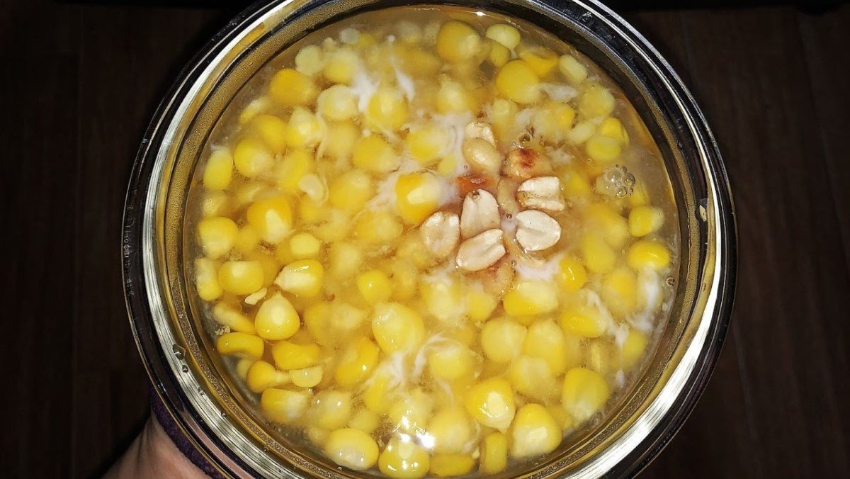 Chén chè bắp Mỹ sánh đặc, thơm lừng