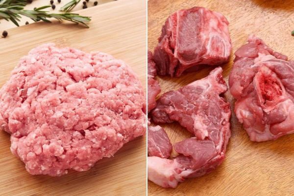 Chọn mua thịt heo xay, xương heo tươi để nấu được nhiều món ăn ngon, dinh dưỡng