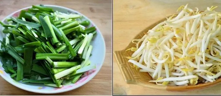 Hoàn thành món canh rau giá đỗ