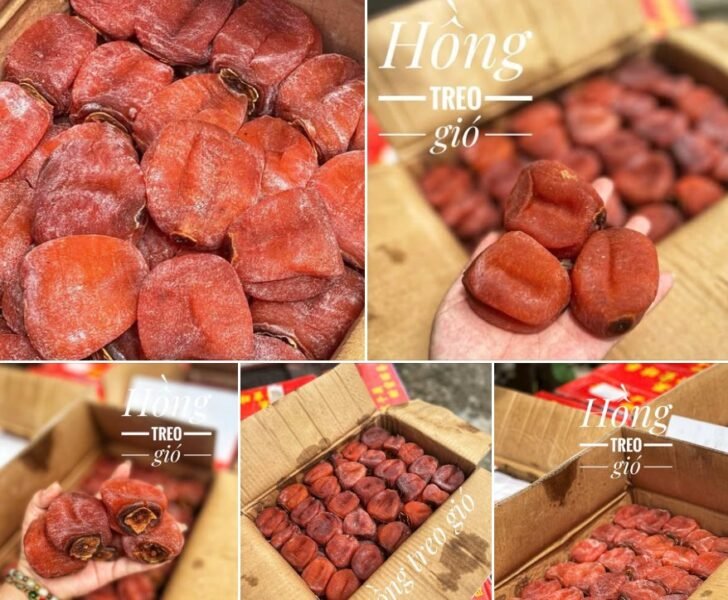 Hồng treo gió bị mốc trắng có ăn được không? Giải đáp