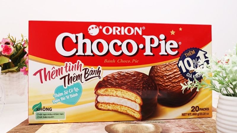 Logo và bao bì thương hiệu Orion nổi tiếng của Hàn Quốc