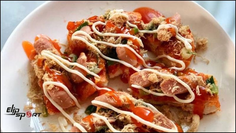 Lượng calo ước tính trong 1 ổ bánh mì nướng muối ớt đầy đủ nhân
