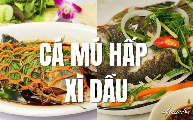 Món cá mú hấp xì dầu thơm ngon đã hoàn thành