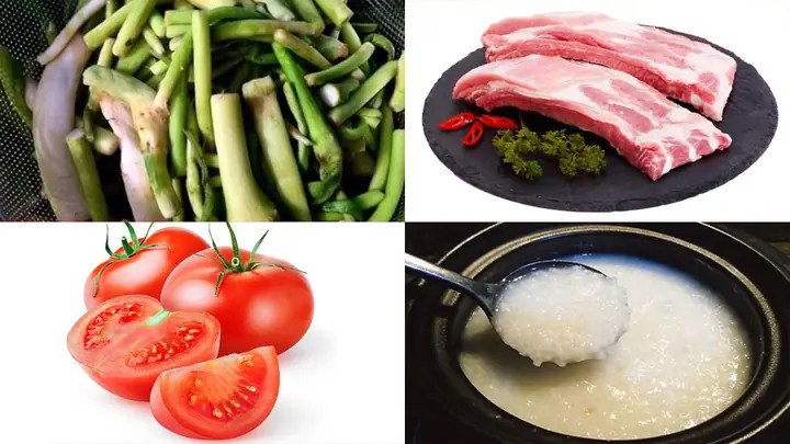 Ngó khoai nấu mẻ hấp dẫn