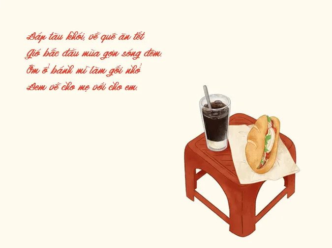 Người phụ nữ đang cầm chiếc bánh mì trên tay tại Sài Gòn