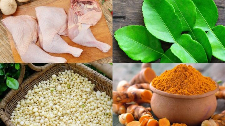 Nguyên liệu chính làm món gà xáo gừng