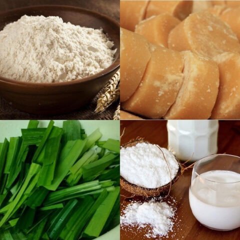 Nguyên liệu làm bánh canh ngọt