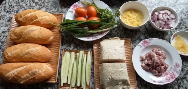 Nguyên liệu làm nước sốt bánh mì chả lụa