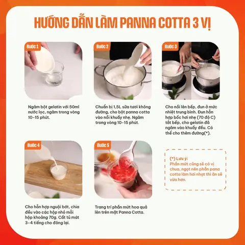 Nguyên Liệu Làm Panna Cotta Chuẩn Vị Và Mẹo Chế Biến