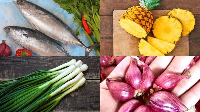 nguyên liệu tươi ngon cho món cá ngừ kho thơm
