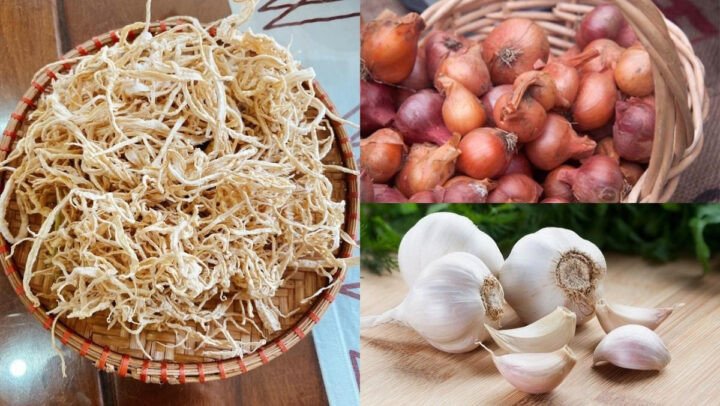 Nguyên liệu tươi ngon cho món củ cải khô xào