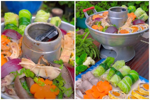 Nồi lẩu cù lao thập cẩm thơm ngon, nóng hổi sẵn sàng để thưởng thức