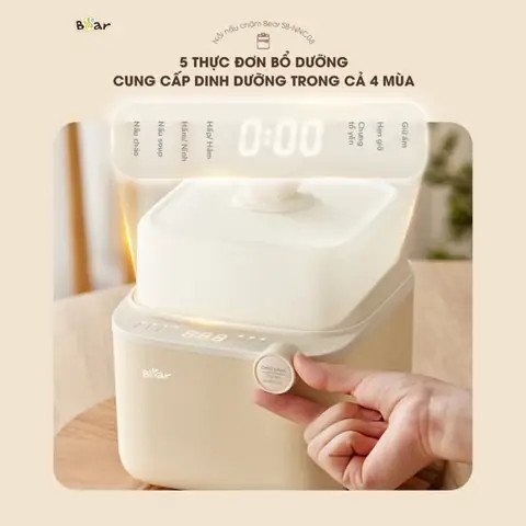 Nồi nấu cháo chậm Bear SB-NNC08