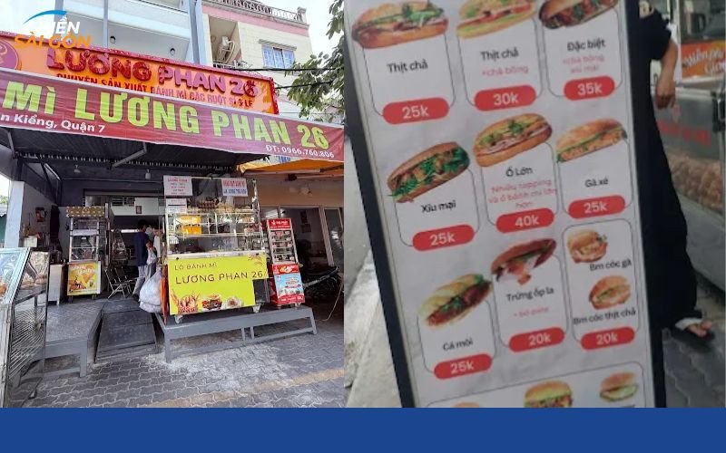 Ổ bánh mì Lương Phan nóng giòn với nhân đầy đặn, hấp dẫn