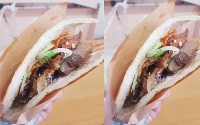 Quán Mr Doner Kebab tuy nhỏ nhưng luôn đông khách nhờ hương vị bánh mì doner kebab đặc trưng.