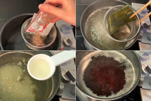 Quy trình nấu nước dùng Dashi cho mì udon