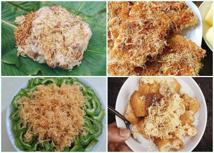 Ruốc thịt hợp với rất nhiều món ăn