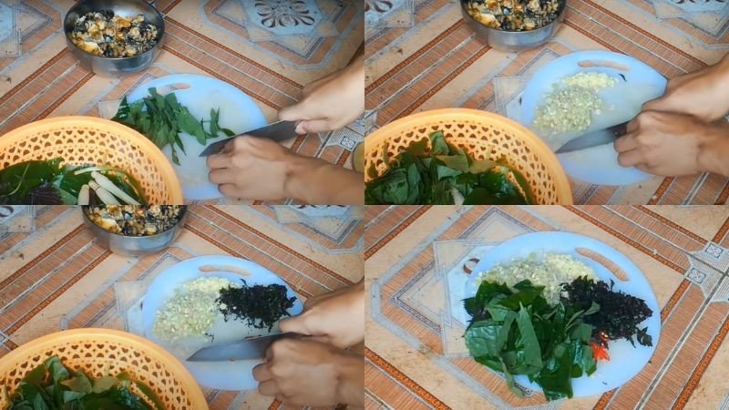 Sơ chế các loại rau và gia vị