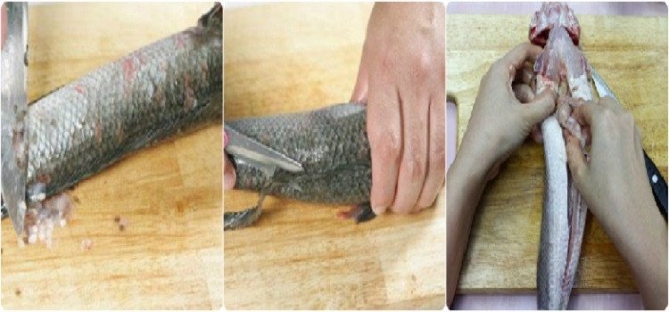 Sơ chế và làm sạch cá lóc, bước quan trọng trong cách nấu bánh canh cá lóc Quảng Trị