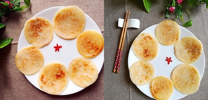 Thành phẩm bánh bột nếp chiên đơn giản