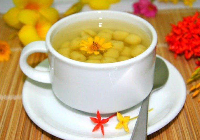 Thành phẩm chè hạt sen thanh mát