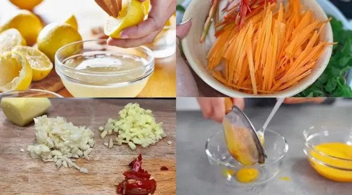 Thịt gà luộc chín tới, da vàng óng, sẵn sàng để xé phay