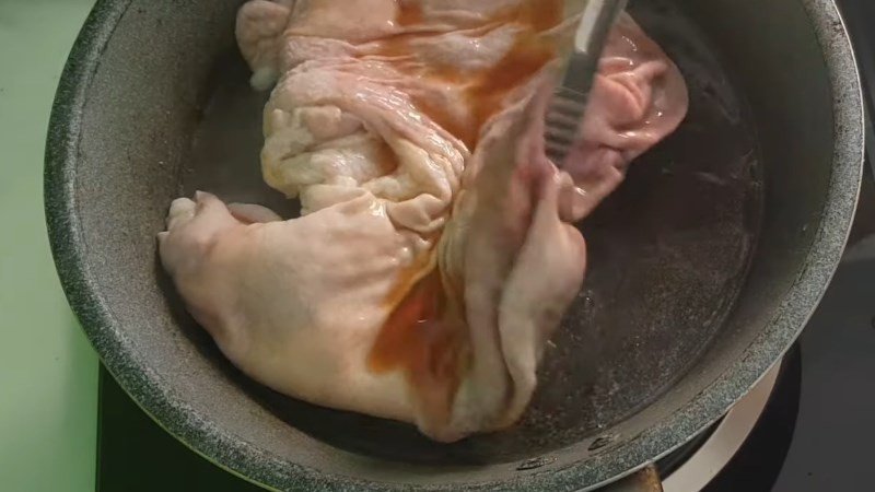 Trụng dạ dày bò với nước mắm, gừng