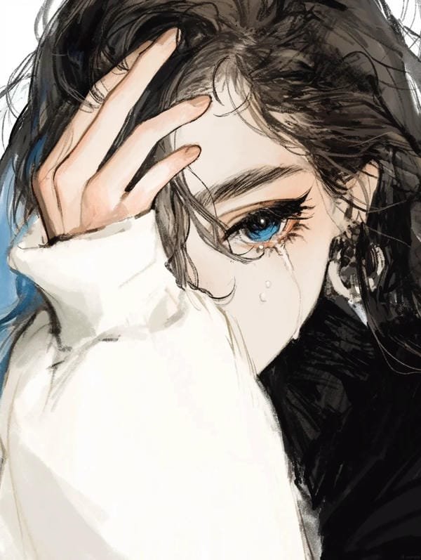 ảnh anime buồn nữ 11