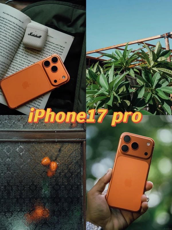 ảnh iphone 17 pro max màu cam