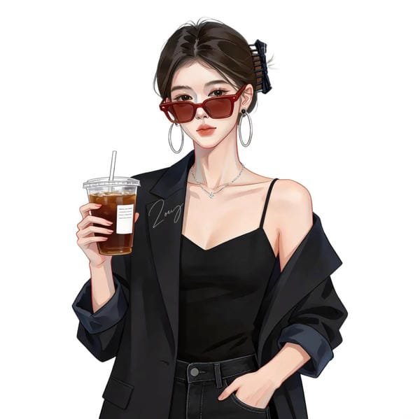 hình ảnh avatar cá tính nữ cute
