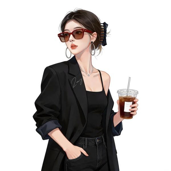 hình ảnh avatar cá tính nữ ngầu